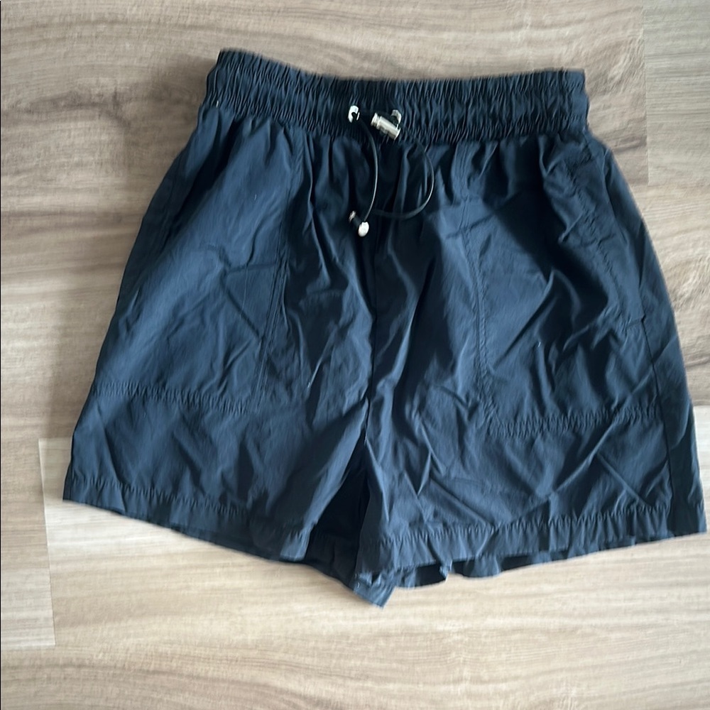 Zara Black Drawstring Shorts